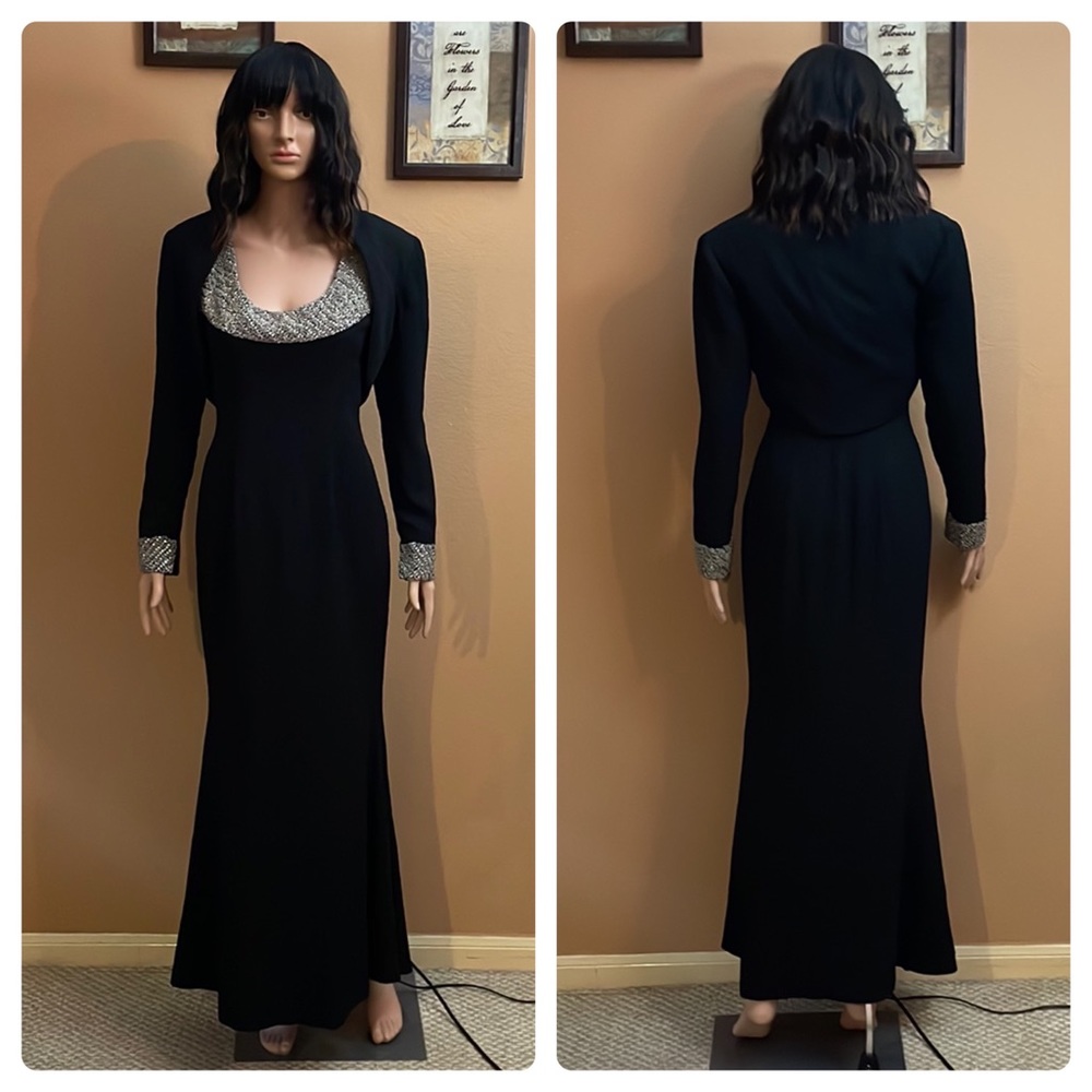Rose Taft Black Dress/Jacket (2 pc)